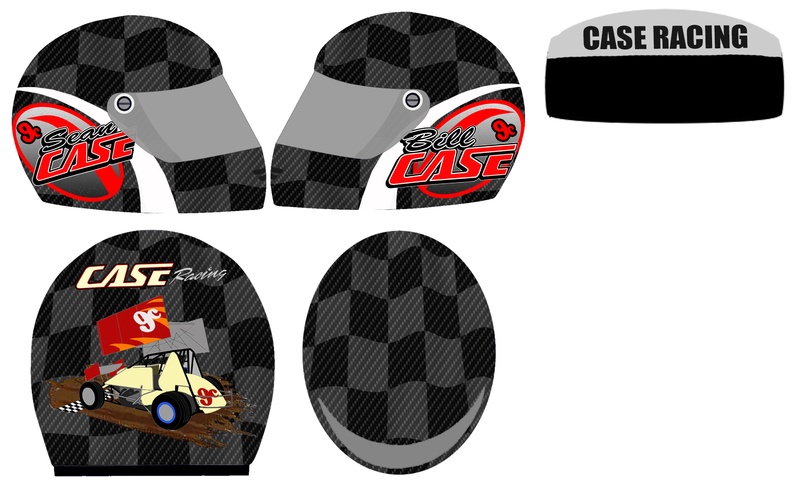 helmet design I made for Case Racing
