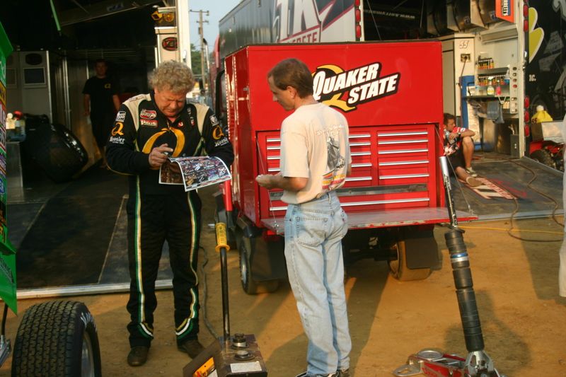 WGS 7/19/08 The King Steve Kinser Signing Autographs 