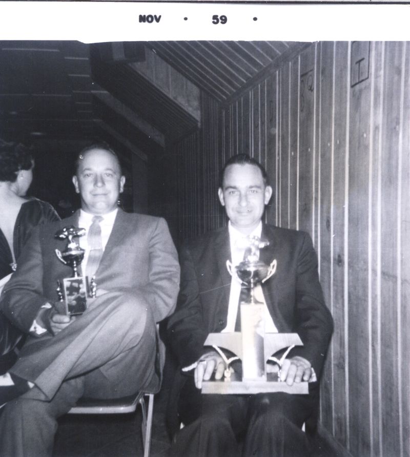 1959 - Merrick Racing Promotions Banquet - Vernon Schrater, Ferrill Curtis