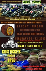 Sticky Indoor Flat Track Races 