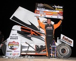 Dustin Morgan claimed his first Lucas Oil ASCS National Tour victory on Friday March 9, 2012 at Cocopah Speedway in Yuma, Arizona. Photo courtesy of Tim Aylwin.