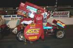 Kenny Adams added another win by racing to ASCS Southern Tour victory 