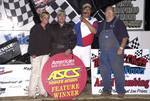 Tulsa's Brian McClelland snared his first American Bank of Oklahoma ASCS Sooner Region feature win of the year by wiring the field in Friday night's 25-lap feature at Boyd (TX) Raceway.