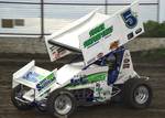 Washington-state native Gary Taylor drove Mike and Megan Eubanks' Tulsa-based Tel-Star Communications No. 5* Wesmar-powered Triple-X chassis to American Bank of Oklahoma ASCS Sooner Region victory lane at Cowtown Speedway in Kennedale, TX, on Saturday n