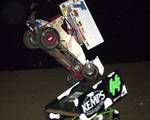 Rob Hartman went for a wild ride in Friday night's 25-lap ASCS Midwest Region