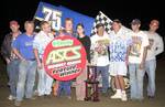 Jesse Hockett and company enjoy a ASCS win at U.S. 36 Raceway in Cameron, MO