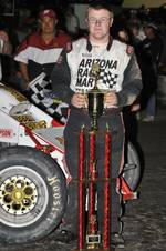 R.J. Johnson captured his first Discount Tire Co. ASCS Canyon Region feature win by topping Saturday night's 30-lap main event at Manzanita Speedway in Phoenix, AZ.
