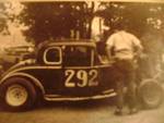 my favorite picture, my dad and his 1933 chevy 5 window coupe #292 at ashfair raceway , ashland ohio 1958.