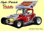 Another one of Clyde Prickett's cars, that I drew from memory.