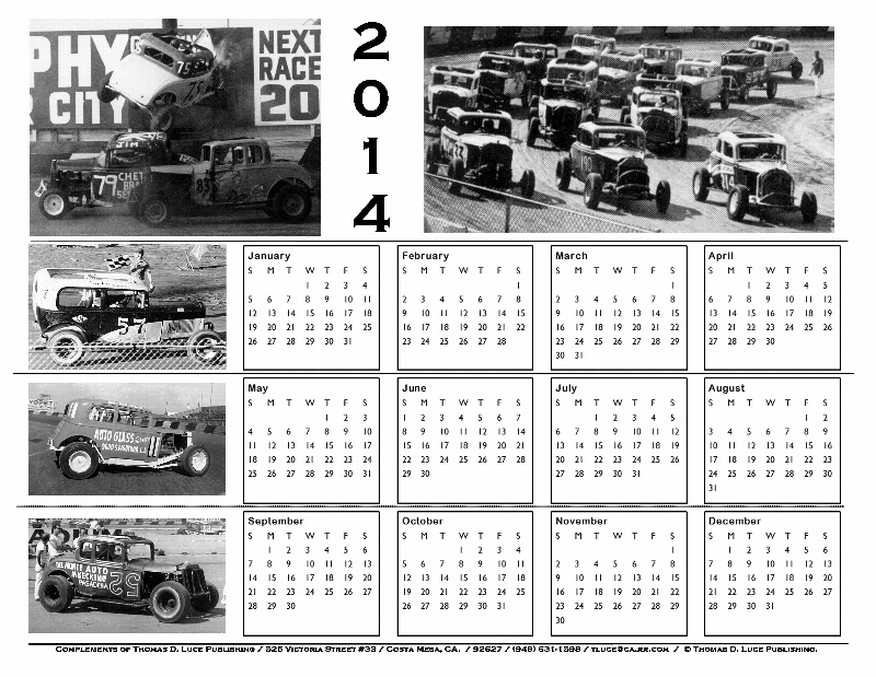 2014 California Jalopy Nostalgia Calendar
