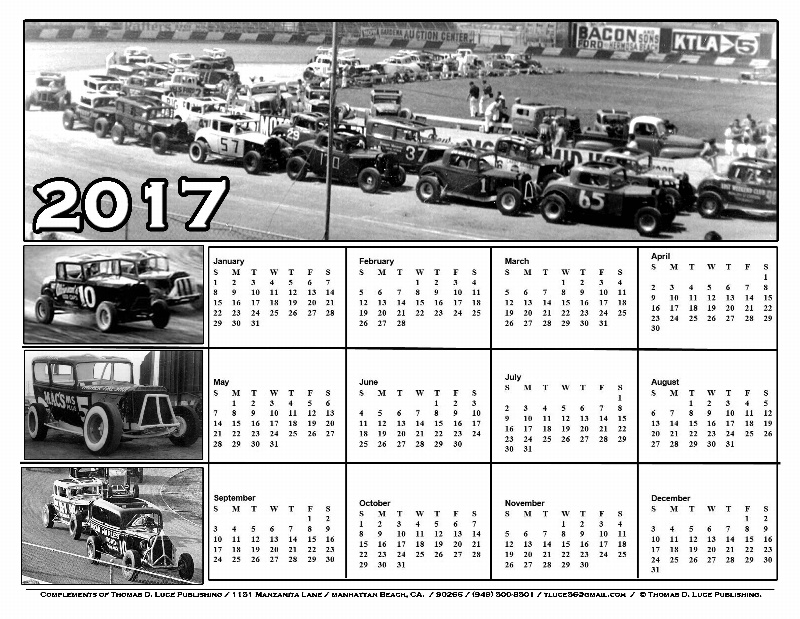 2017 California Jalopy Nostalgia Calendar