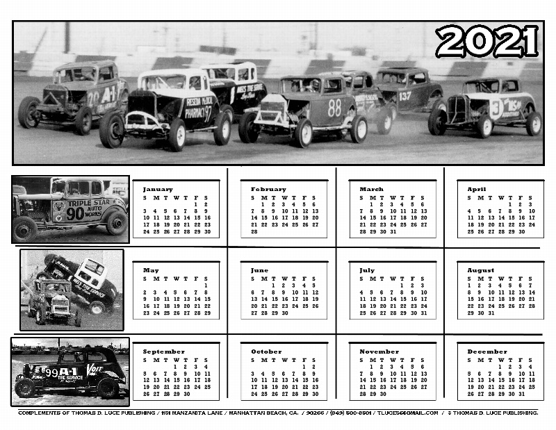 2021 California Jalopy Nostalgia Calendar