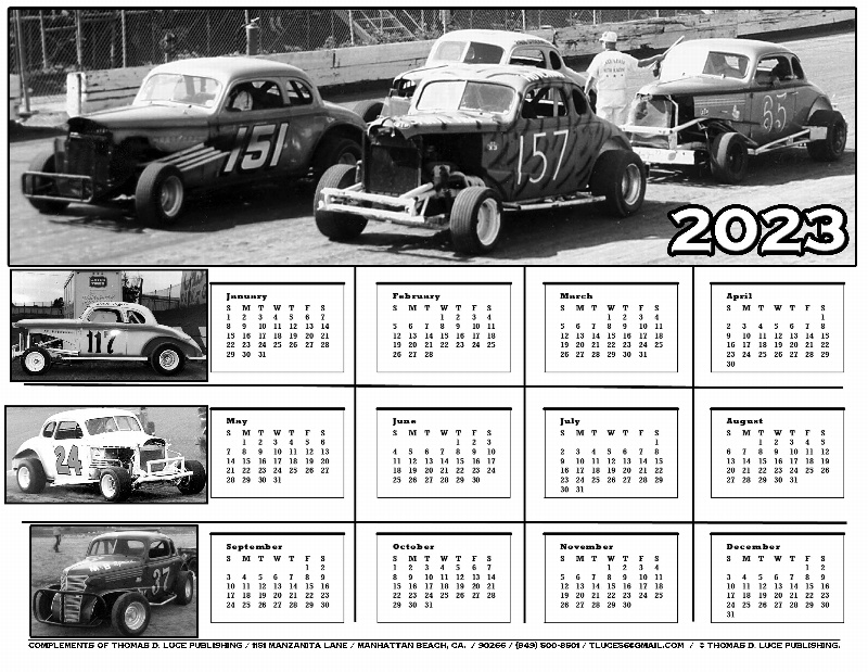 2023-Ascot Park Figure-8 Coupe Nostalgia Calendar