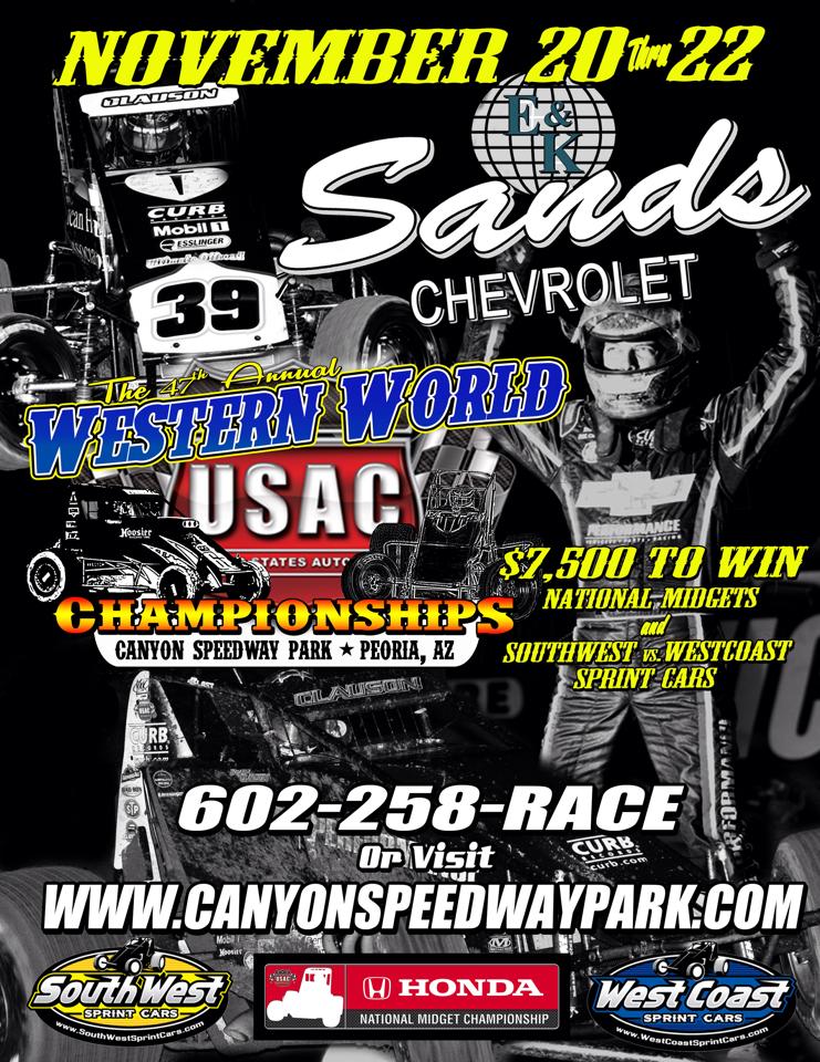 CANYON SPEEDWAY PARK HOSTS “47TH WESTERN WORLD CHAMPIONSHIPS” Page 1